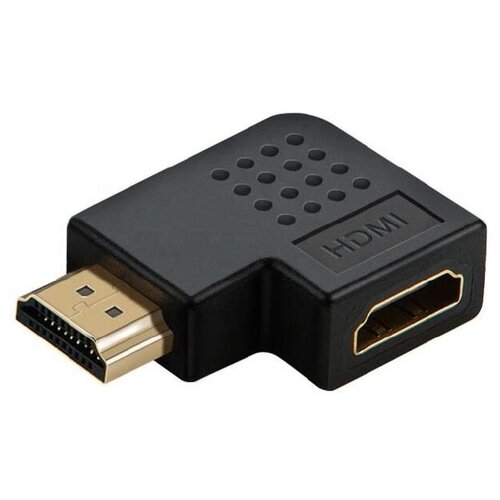 Переходник HDMI A (M) - HDMI A (F) 90°, угловой, для видеоустройства переходник vcom hdmi m hdmi f угловой 90° ca320