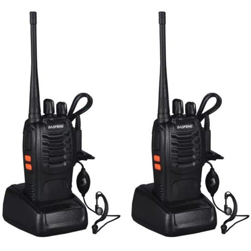 10 шт лот baofeng bf 888s рация двухсторонняя радиостанция набор bf 888s uhf 400 470mhz 16ch рация радиоприемопередатчик Комплект радиостанций Baofeng BF-888 (рации 2 шт.) С гарнитурами