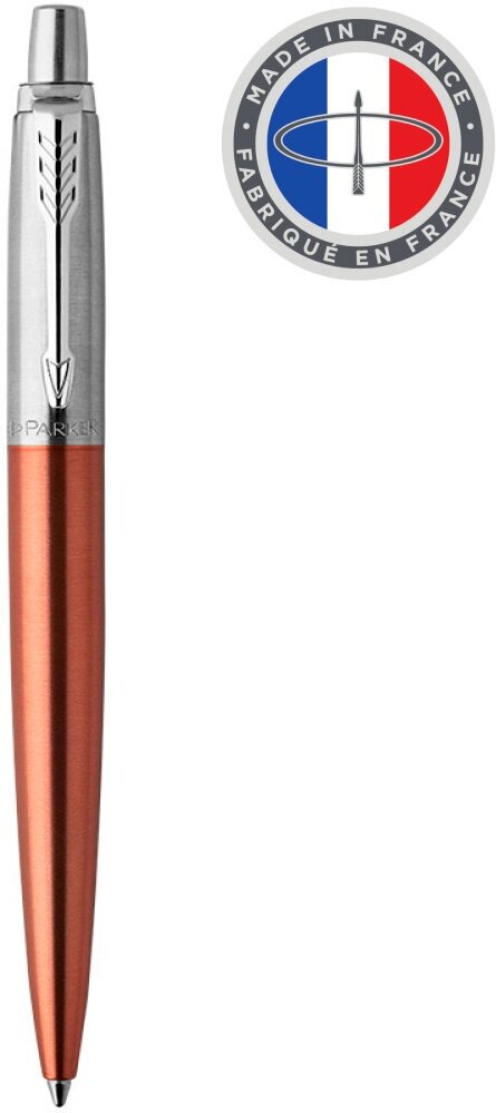 ручка шариковая Parker "Jotter Core Chelsea Orange CT", 1 мм, синяя, корпус оранжевый/хром - фото №13