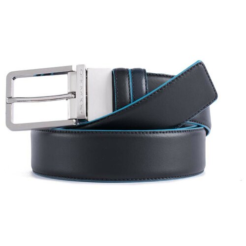 фото Ремень piquadro, натуральная кожа, двусторонний, для мужчин, длина 127 см., черный, синий