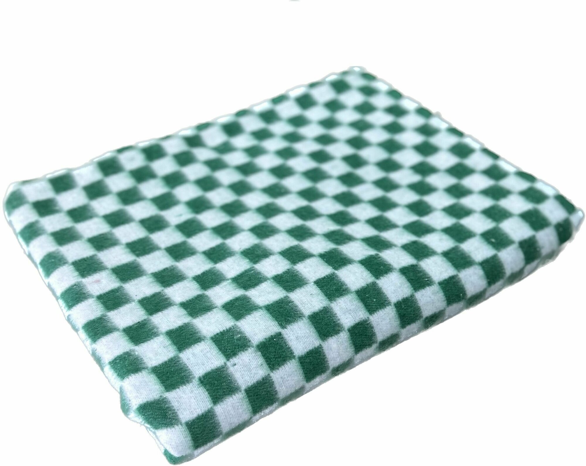 Одеяло байковое хлопковое 140х205 зеленое - фотография № 7