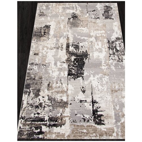 Ковер TAKSIM - Прямоугольник Черно-белый, Современный, Турция (80 см. на 150 см.)