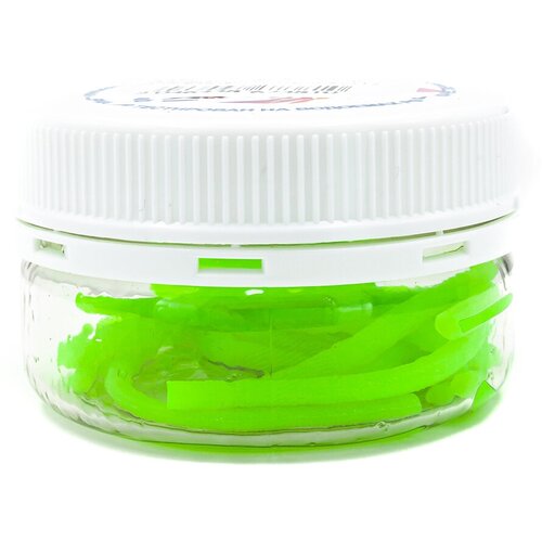 Мягкая приманка для рыбалки NyaskiClub червь Лапша Доширак 3х90 мм 07 гр СЫР Зелёный Шартрез 12 шт 695₽