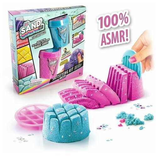 Набор для экспериментов, Canal Toys, SO SAND, DIY, темно-розовый, темно-голубой, 1 набор