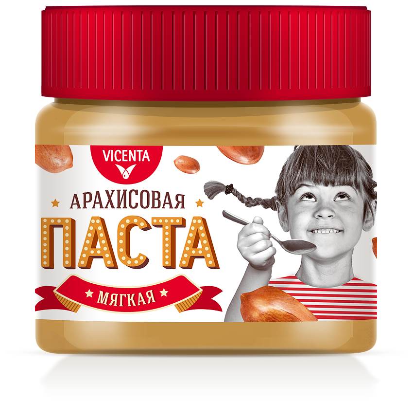 Паста Vicenta арахисовая мягкая 250г