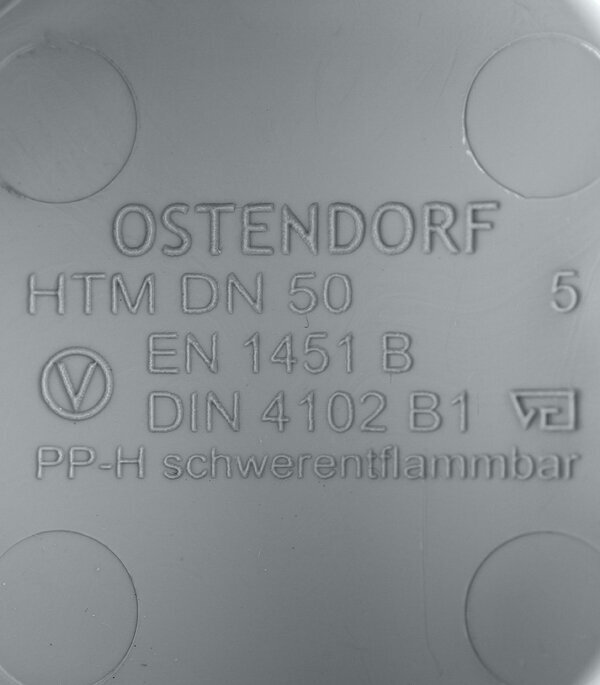 Заглушка Ostendorf HTM d50 пластиковая для внутренней канализации (112620)