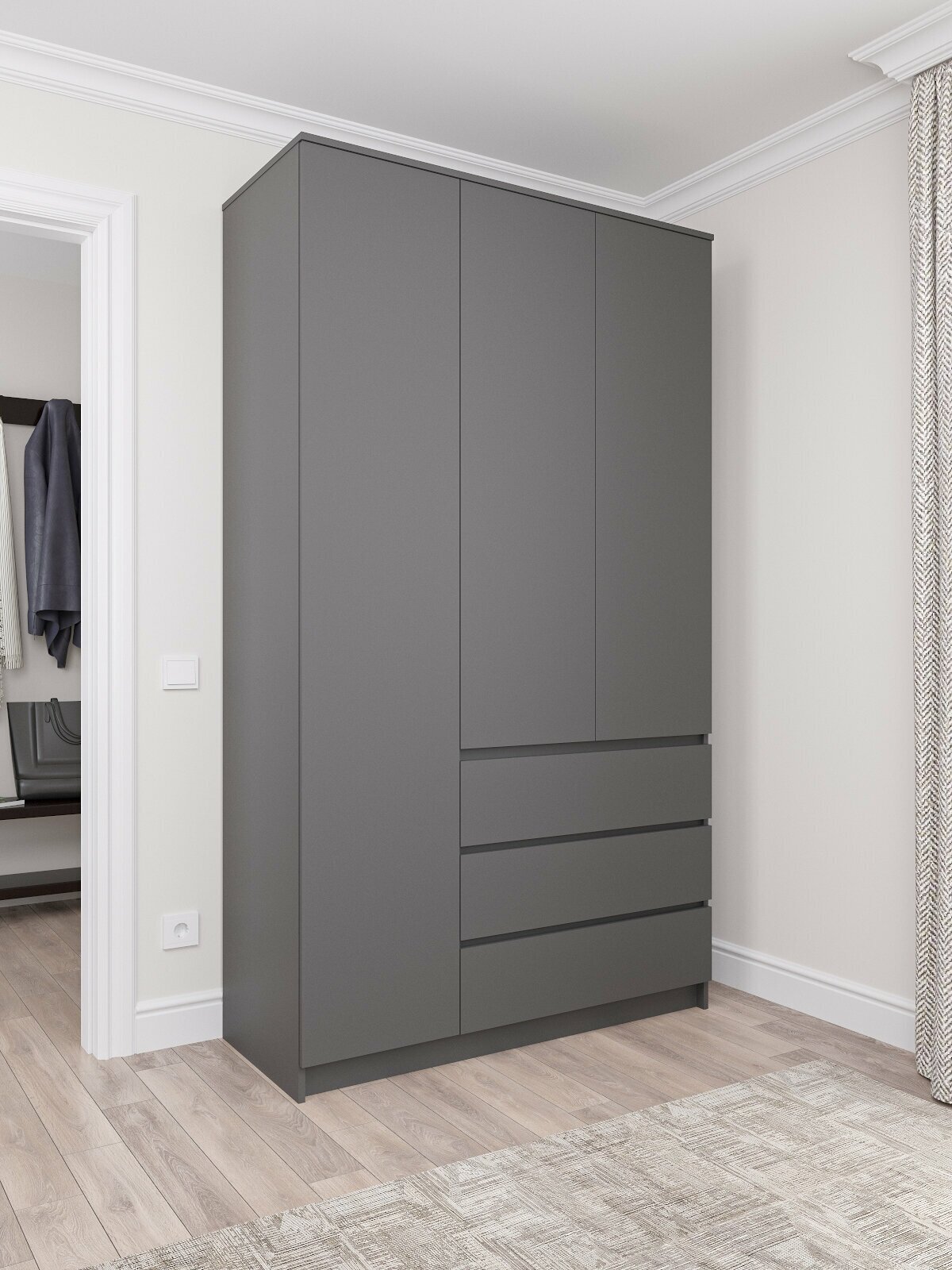 Шкаф для одежды для кухни ДСВ мебель Мори МШ 1200.1