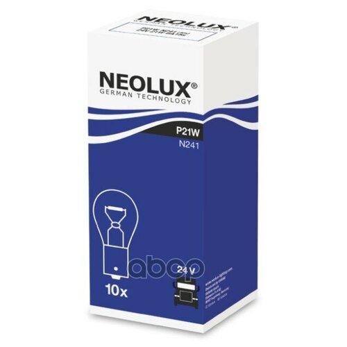 Лампа 24v P21w 21w Ba15s Neolux Standart 1 Шт. Картон N241 Neolux арт. N241