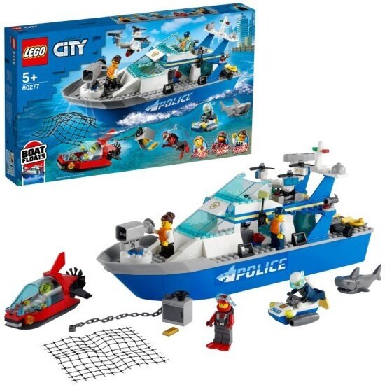 Конструктор LEGO ® City Police 60277 Катер полицейского патруля