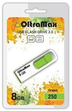 USB флэш-накопитель (OLTRAMAX OM-8GB-250-зеленый)