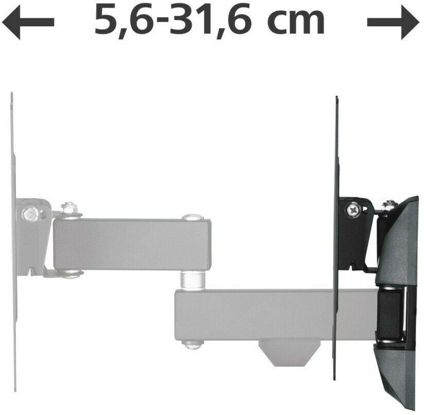 Кронштейн HAMA H-118101 черный для ЖК ТВ 19"-48" настенный поворот и наклон VESA 200x200 до 20кг - фото №15