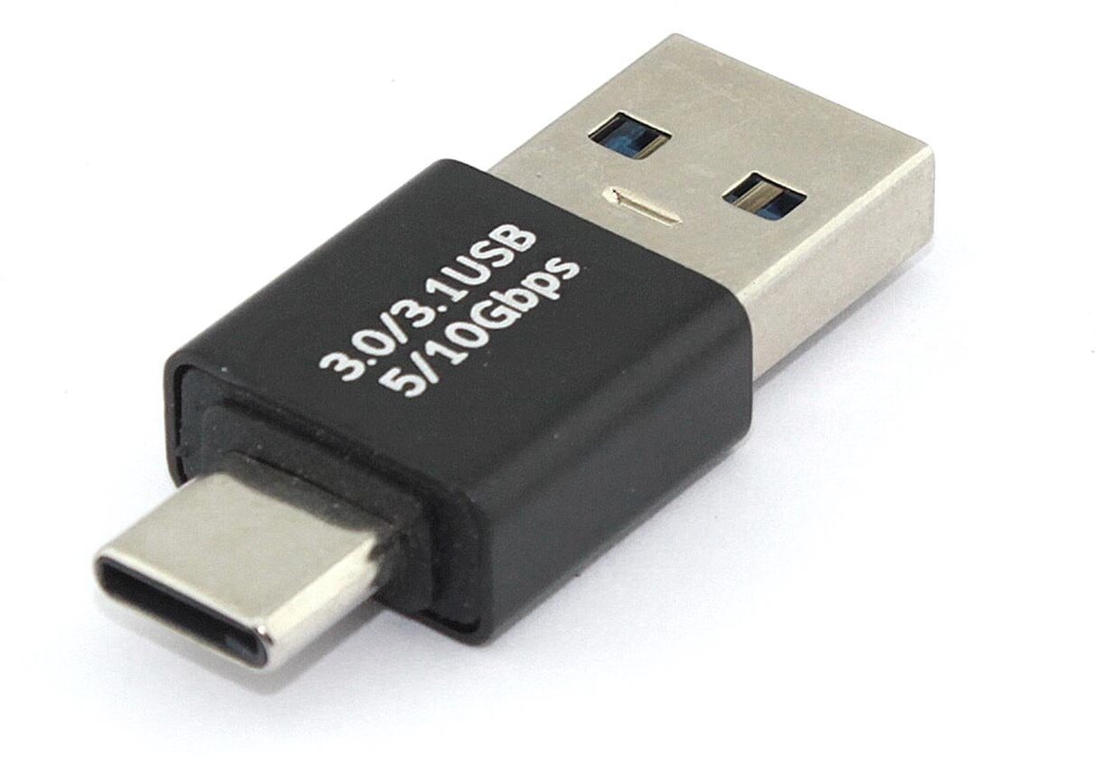 Переходник USB Type A папа на Type-C папа