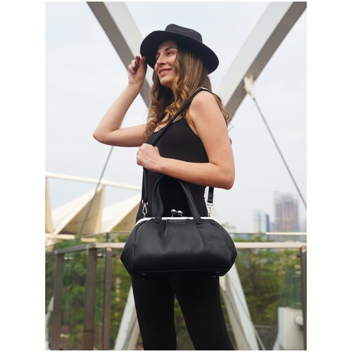 фото Элегантная сумка женская 2019173b hj25 nero giorgio ferretti с наплечным ремнем/италия, 100% натуральная кожа