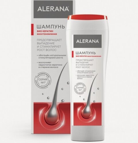 Изображение товара Шампунь для волос Alerana Био Кератин восстановление, 250 мл
