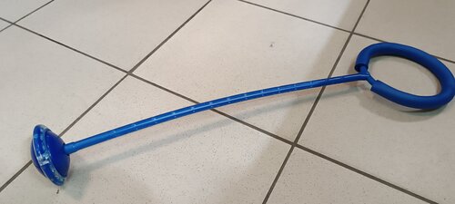 Нейроскакалка светящаяся голубая - 1 (63 см)
