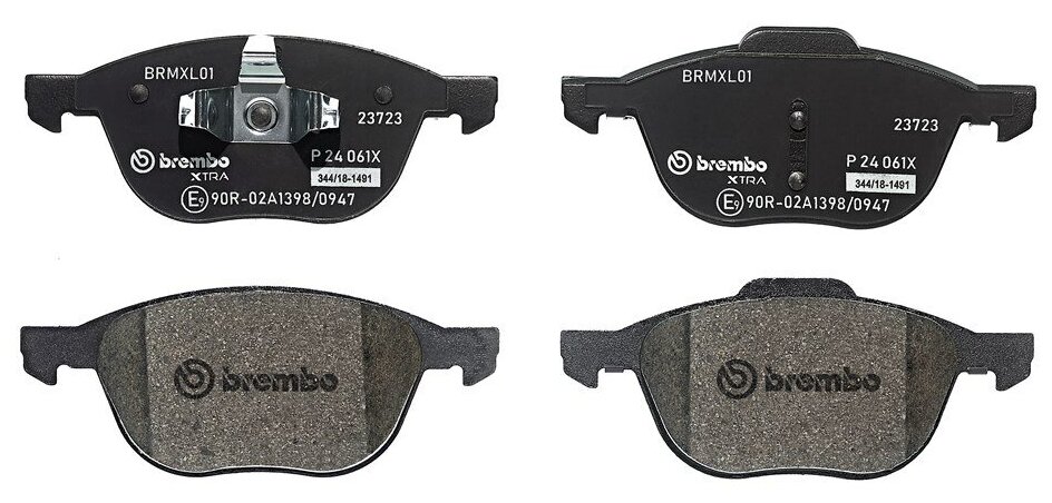 Колодки тормозные дисковые Xtra перед Brembo P 24 061X