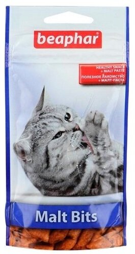 Кормовая добавка Beaphar Malt Bits для кошек , 75 шт. в уп.