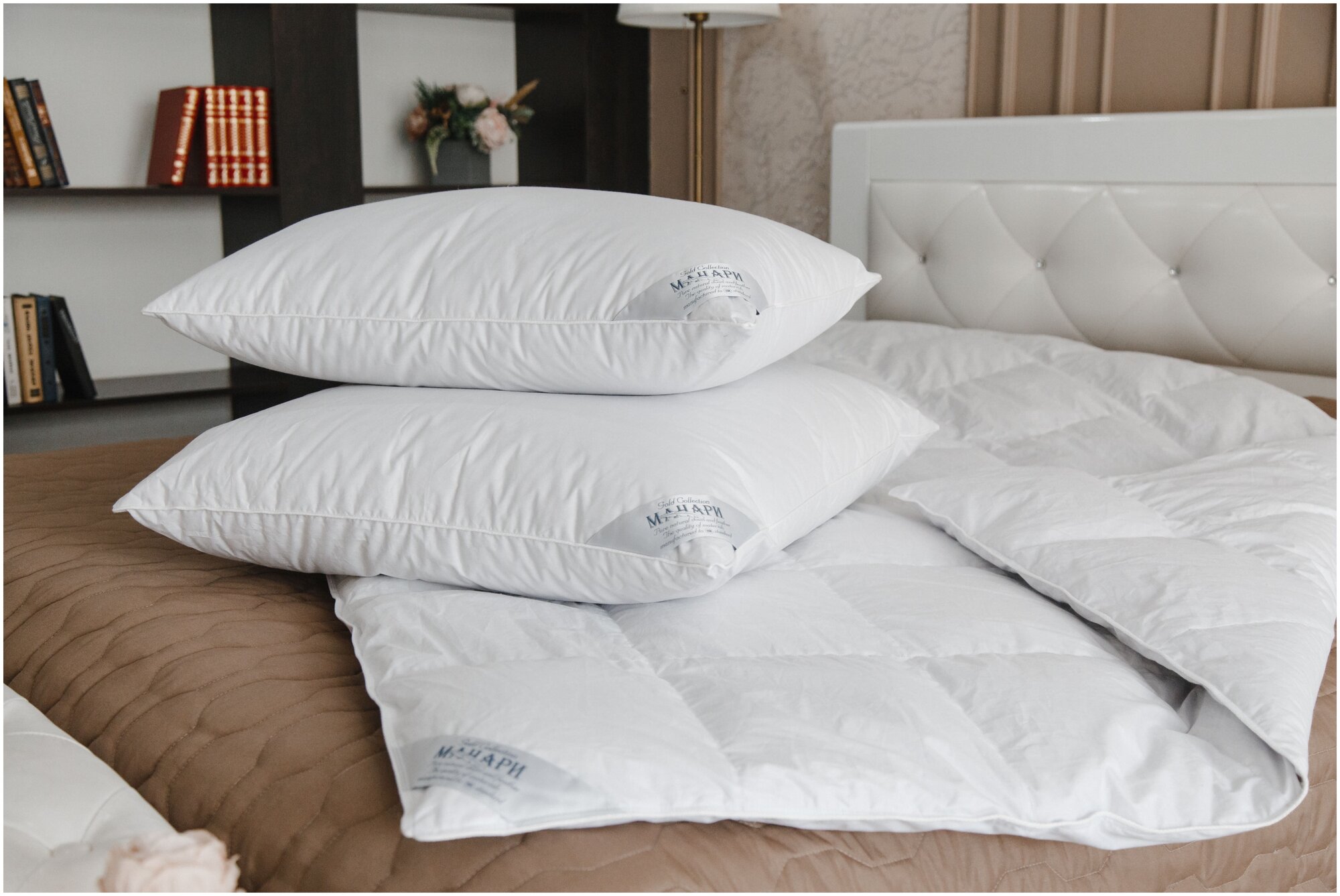 Подушка 70х70 пух перо MANARI COMFORT luxe