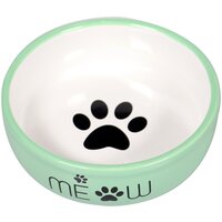 Миска Mr. Kranch керамическая для кошек MEOW 380 мл, зеленая HD21G017