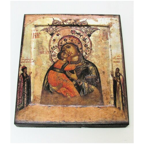 Икона Божия Матерь Владимирская Волоколамская, размер иконы - 10x13