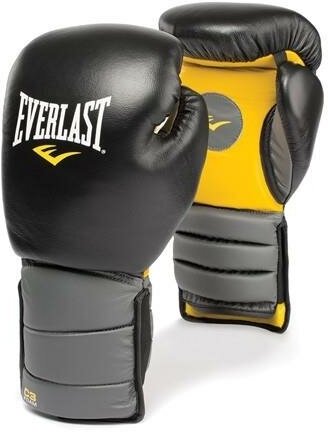 Лапы Everlast-Перчатки Everlast Catch & Release черно-серо-желтые (Кожа, Everlast, 260, 180, 160, Черно-серо-желтый)