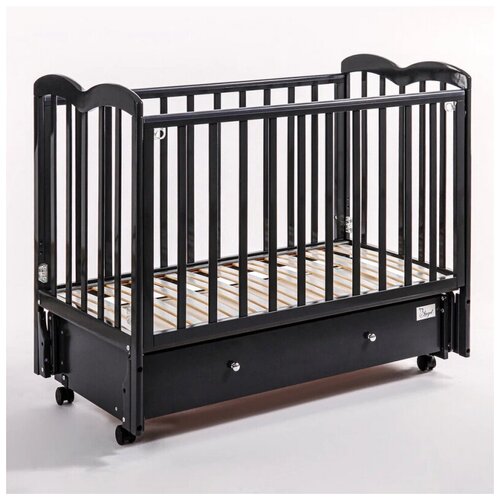 Кроватка красная звезда Аngel С773 универсальный маятник с ящиком GRAPHITE GREY