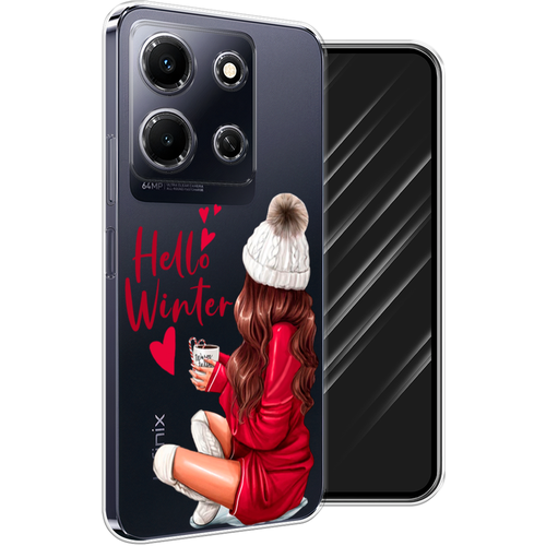 Силиконовый чехол на Infinix Note 30i / Инфиникс Нот 30i Hello winter, прозрачный силиконовый чехол москва 1 на infinix note 30i инфиникс нот 30i