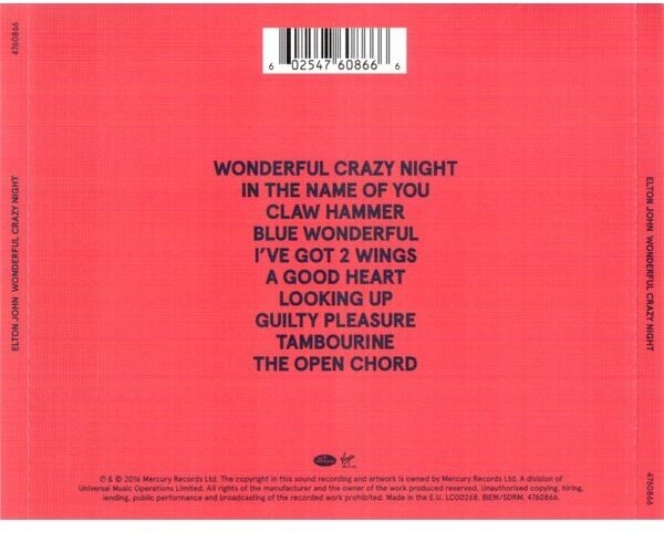 WONDERFUL CRAZY NIGHT CD Island Records Group - фото №2