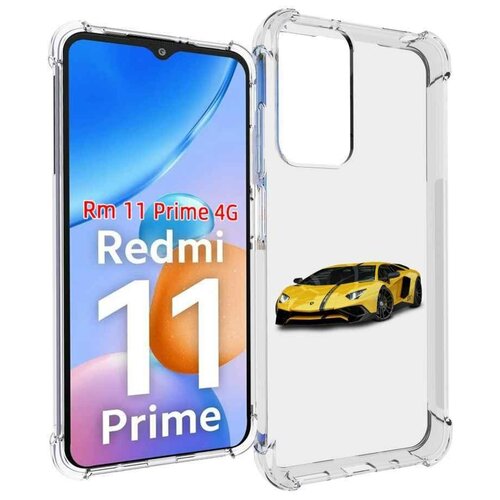 Чехол MyPads Ламбо мужской для Xiaomi Redmi 11 Prime 4G задняя-панель-накладка-бампер чехол mypads тематическая вечеринка для xiaomi redmi 11 prime 4g задняя панель накладка бампер