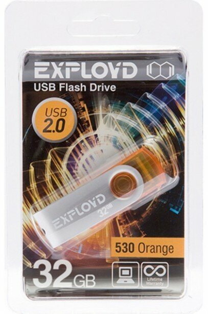 USB флэш-накопитель EXPLOYD 32GB 530 красный - фотография № 10