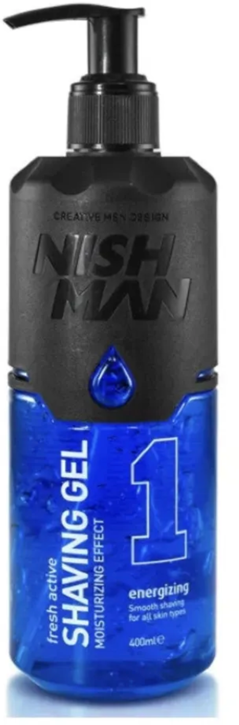 Освежающий гель для бритья Fresh Active NISHMAN, 458 г, 400 мл