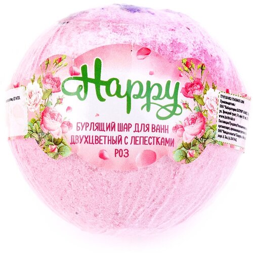 Бурлящий шар Двухцветный с лепестками роз 15506