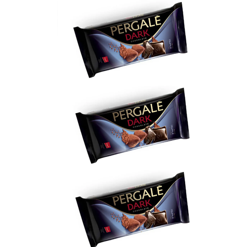 Шоколад Pergale темный с трюфельной начинкой 3 шт * 100 гр. Литва.