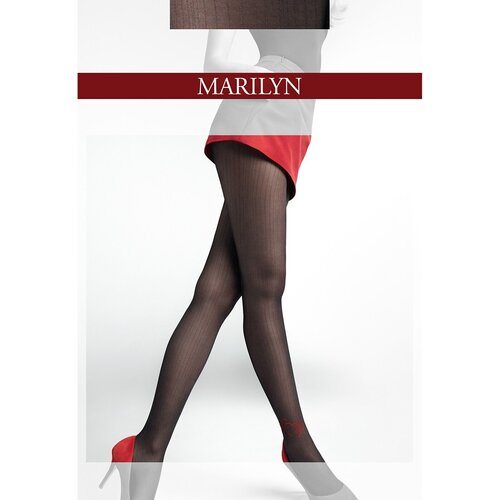 Колготки  Gatta Колготки женские Marilyn Allure фантазийные надписью I Love You и сердечком. Подарочная упаковка., 20 den, 8 шт., размер 1-2, черный