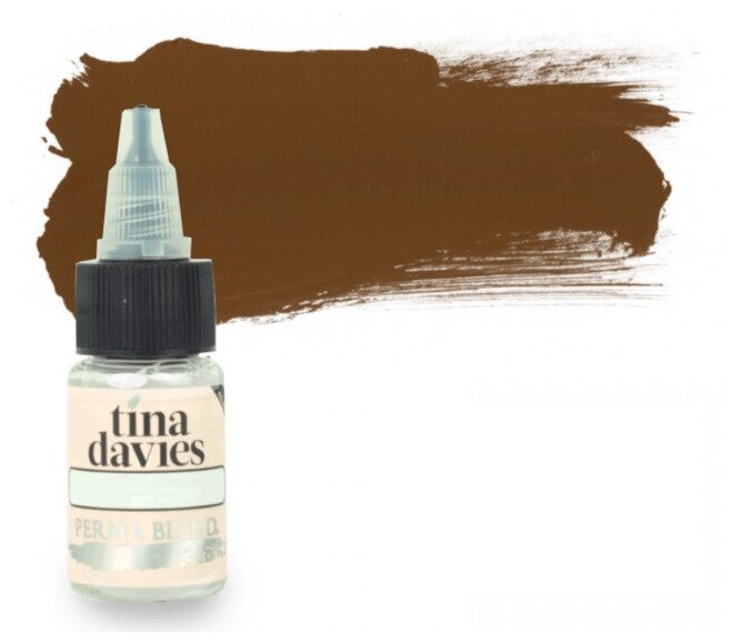 Perma Blend Tina Davies I Love INK 3 Medium Brown Пермабленд пигмент для татуажа для бровей, 15 мл