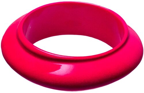Жесткий браслет Divetro, размер 17 см, диаметр 6.5 см, розовый