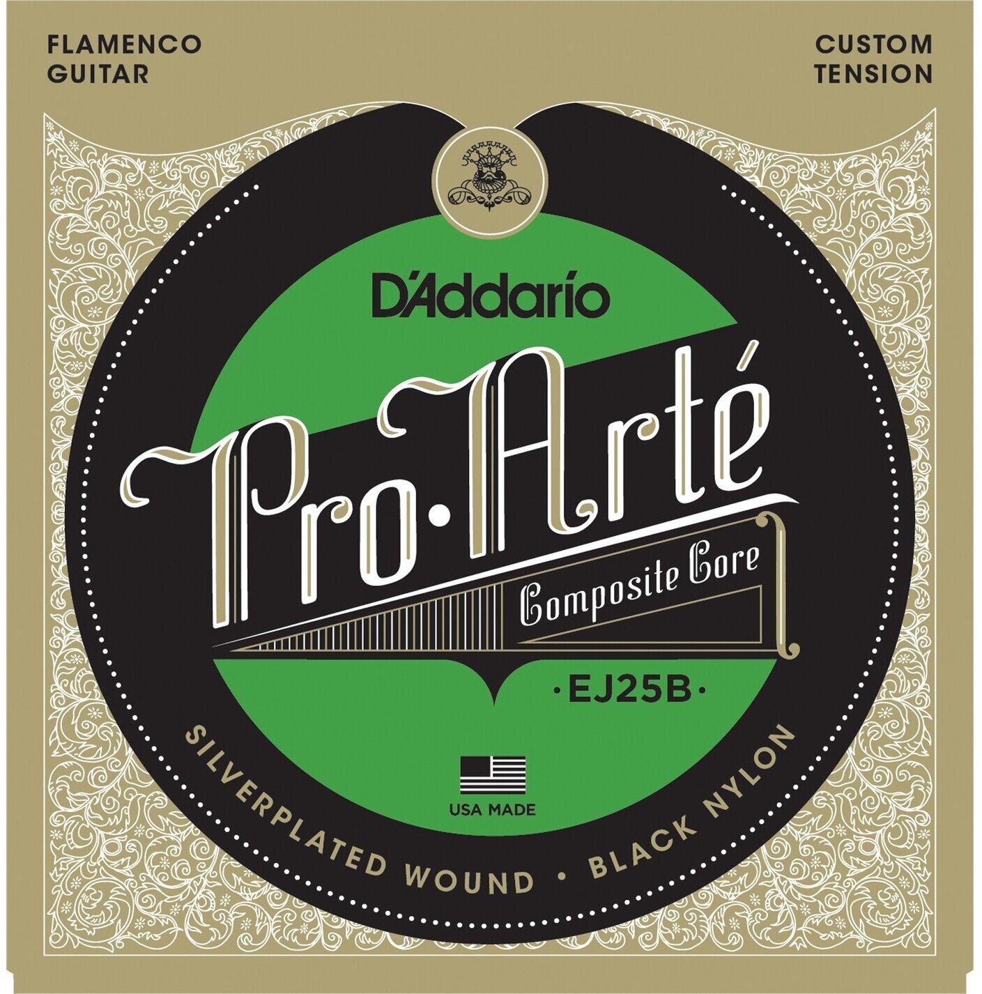 D'Addario EJ25B Flamenco- струны для кл. гитары (три первые струны black)