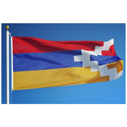 Флаг Нагорно-Карабахской Республики 70х105 см флаг республики чад 70х105 см