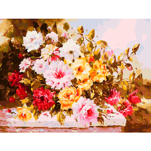 Белоснежка Картина по номерам Чудесный букет (112-AS), 40 х 30 см, разноцветный белоснежка картина по номерам душистый букет 303 as 30 х 40 см разноцветный