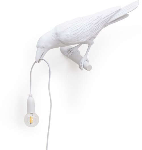 Настенный светильник Seletti Bird Lamp Bird Looking Left White 14734