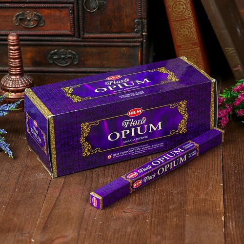 благовония hem opium опиум 20 палочек подставка Благовония HEM 8 палочек масала opium