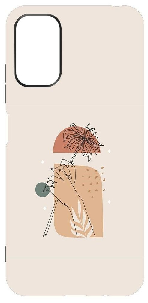 Чехол-накладка Krutoff Soft Case Романтика для Xiaomi Redmi Note 10T черный