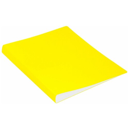 Папка с файлами Бюрократ Double Neon, 30 вкладышей, A4, желтый