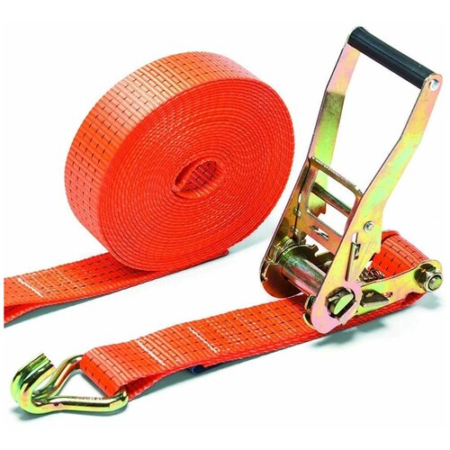 Комплект багажных ремней с автоматической пряжкой, крюк с замком 5т*10м