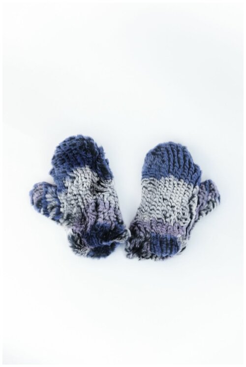 Варежки Carolon, демисезон/зима, размер 6-8, серый, синий