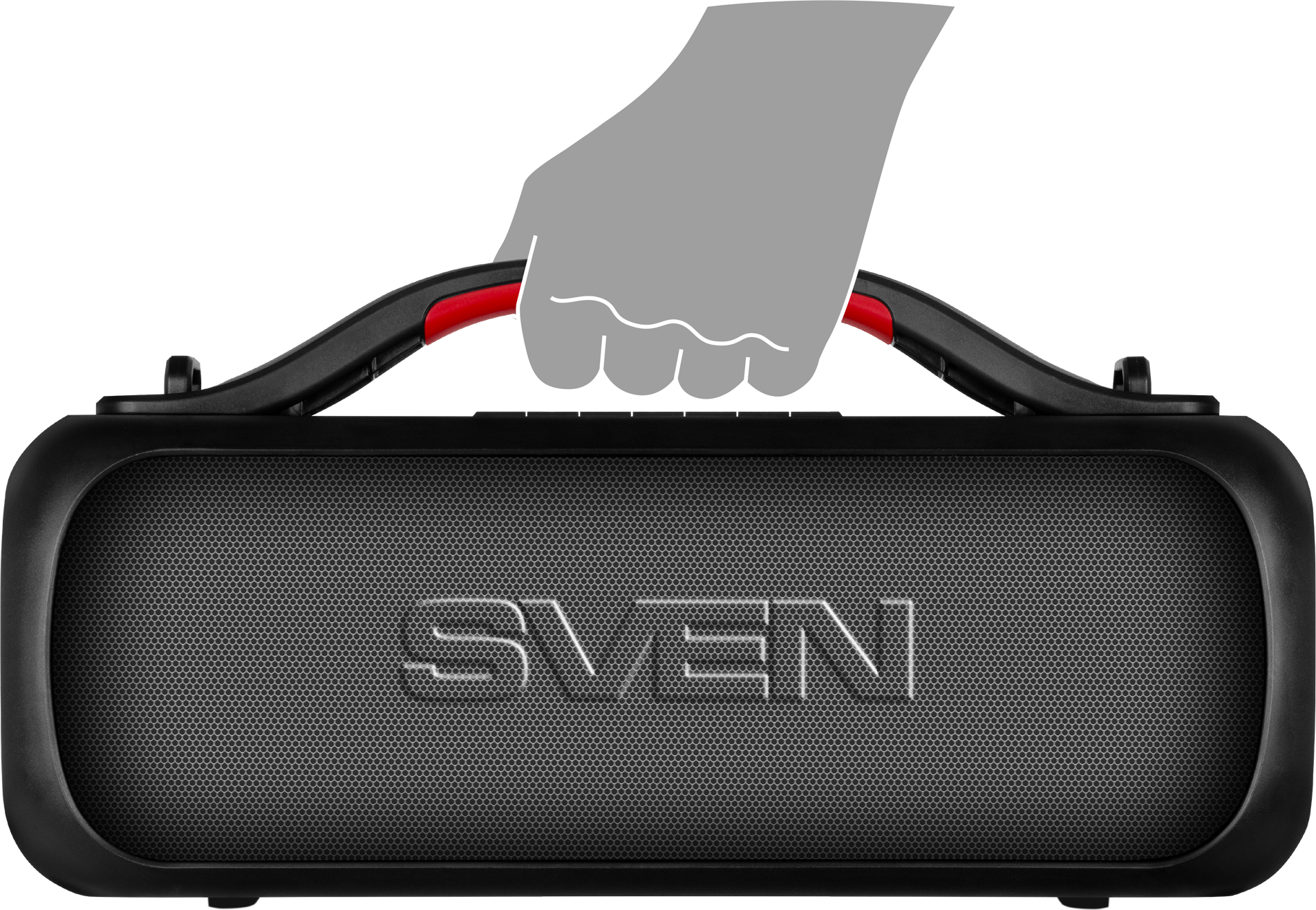 Портативная акустика SVEN PS-360, акустическая система 2.0, мощность 2x12 Вт (RMS), Waterproof (IPx5), TWS, Bluetooth, FM-радио, USB