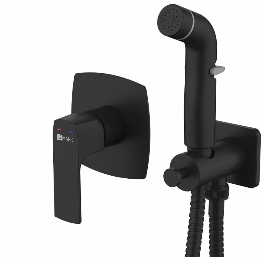 Смеситель с гигиеническим душем Lemark Ursus (LM7219BL)