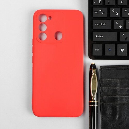 Чехол Red Line Ultimate, для телефона Tecno Spark 8c, силиконовый, красный чехол red line ultimate для телефона tecno spark 9 pro силиконовый красный