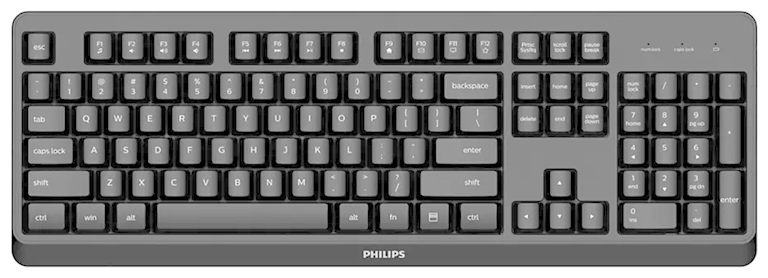 Аксессуары Philips SPK6307BL Wireless Keyboard Black (SPK6307BL/87)