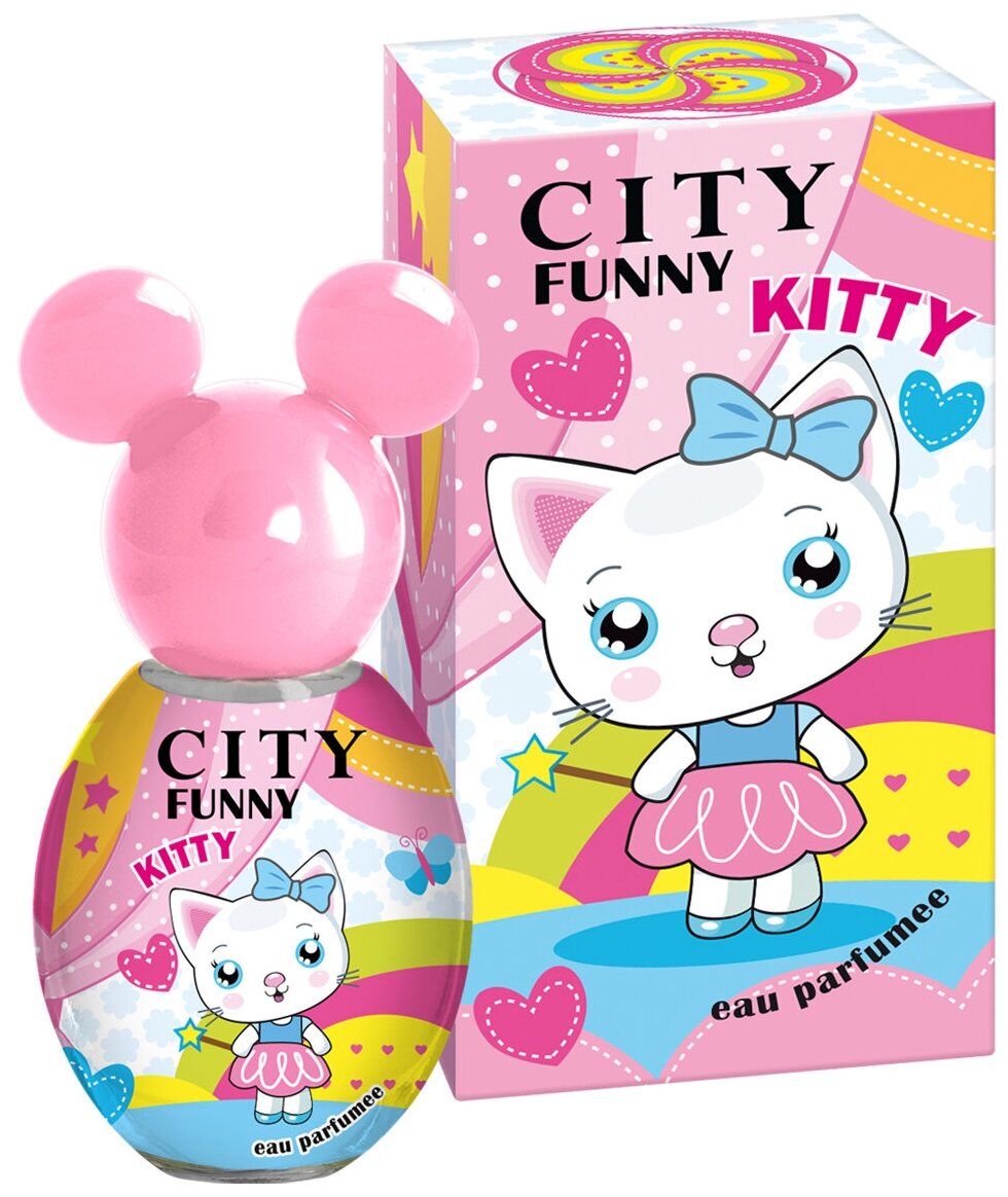 City Funny Kitty, Сити Фани Кити, для детей, душистая вода, для девочек, сахарная клубника,